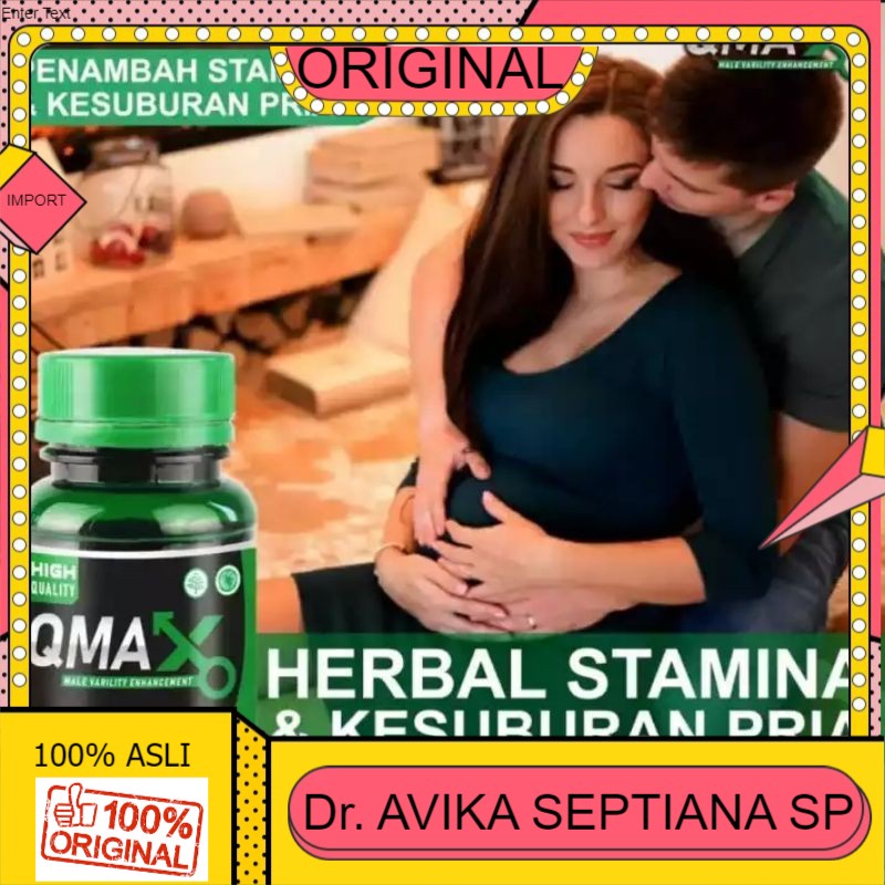 100% ASLI ( COD ) BAYAR DITEMPAT  QMAX Original Asli Herbal Alami Obat Pembesar Permanen Alat vital