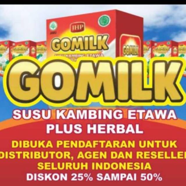 SUSU ETAWA Gomilk Kambing Go Milk Go Mars Susu Kambing Etawa plus Daun Kelor + Daun Salam Makassar gomil gomillk