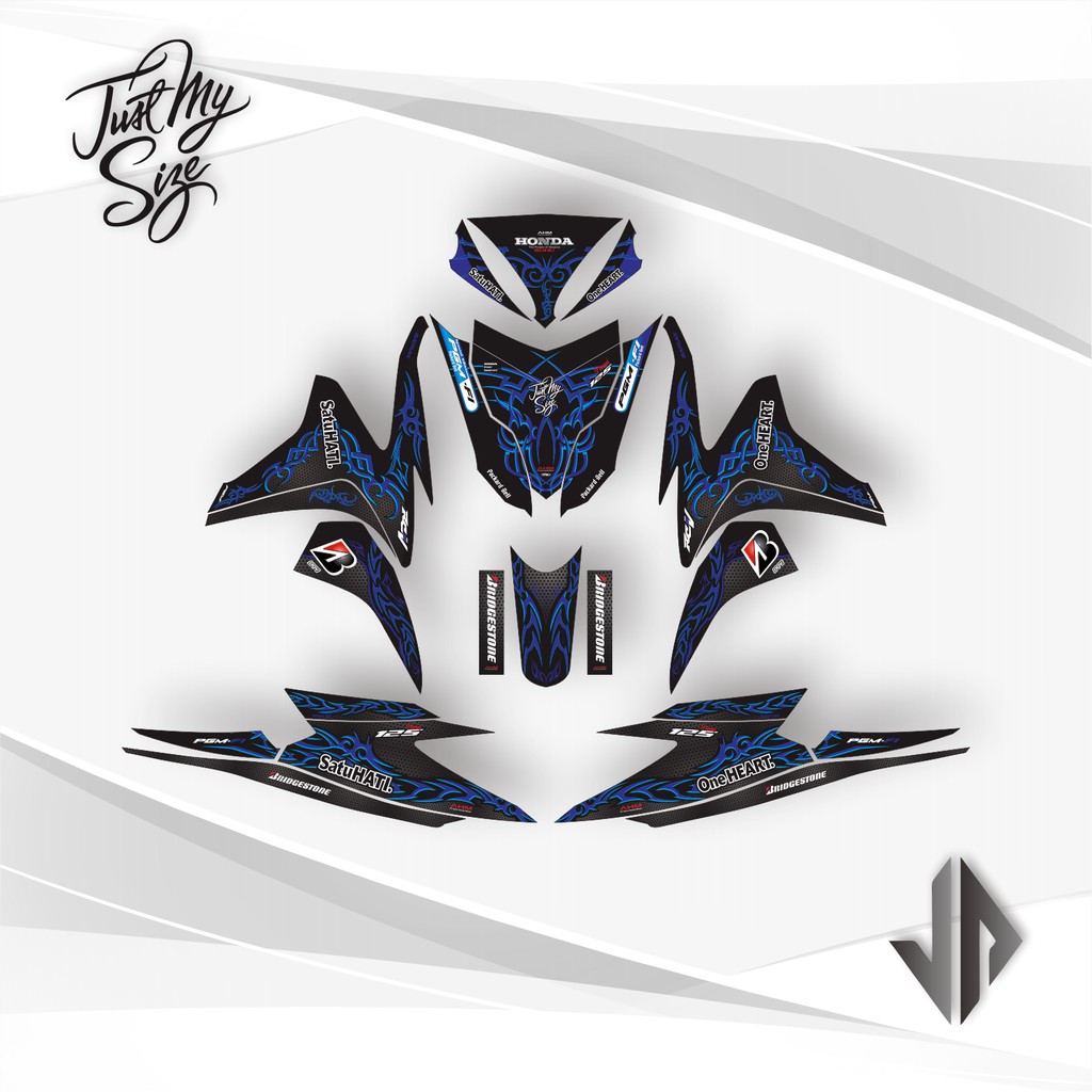 Decal Sticker / Stiker Vario 125 Old 2013 2014 18 - Biru