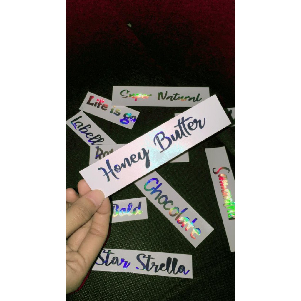 

Stiker Nama Hologram Viral