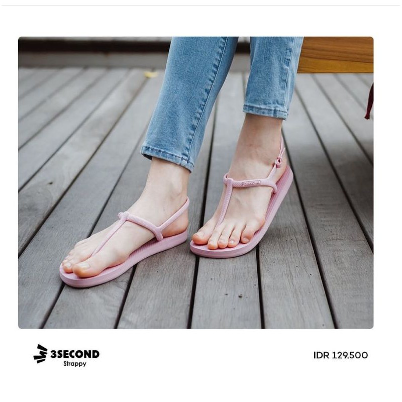 SANDAL JEPIT STRAPPY LADIES 3SECOND ORIGINAL