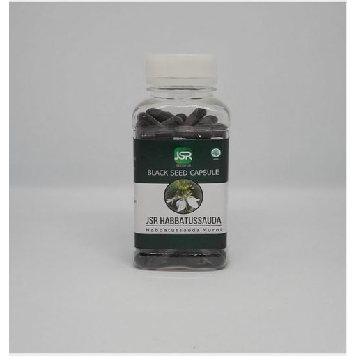 

JSR Habbatussauda JSR Powder 100 cap @500mg atau oil ( in a Halal Caps - MUI Certified)/ jinten hitam