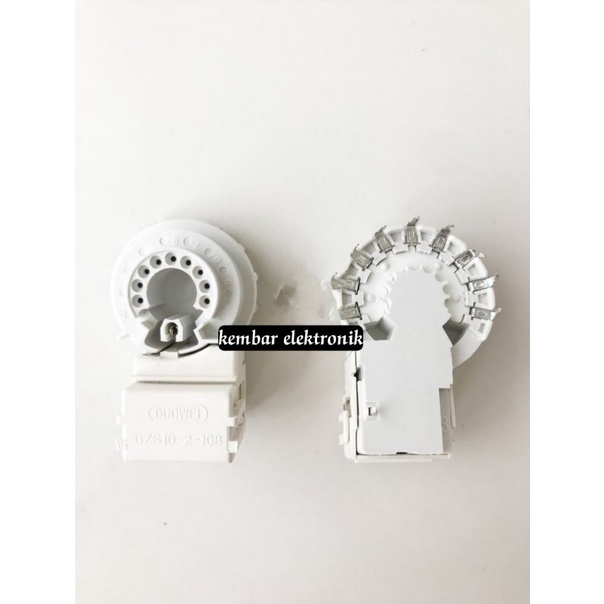 SOCKET CRT 9 PIN LURUS PIN DALAM GZS 10-2-108 TV TABUNG 9P