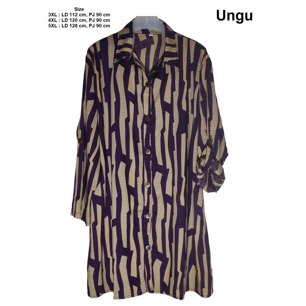 BT - KEMEJA TUNIK MOTIF ABSTRAK WANITA/ TUNIK SALUR KOMBINASI