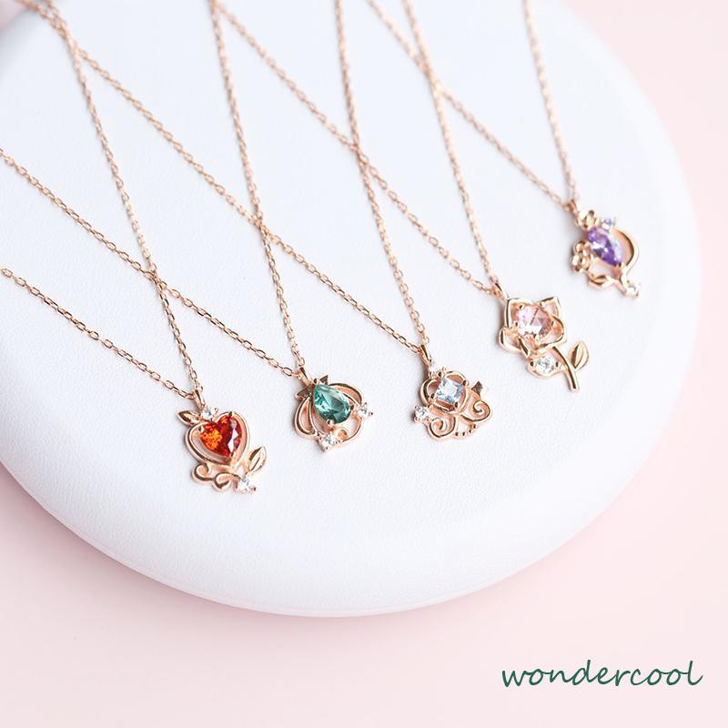 Disney Princess Kalung Wanita Desain Niche Temperamen Perhiasan Sederhana-Won