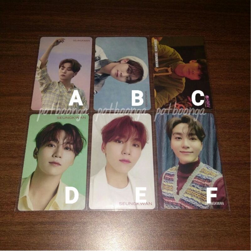 HMV SEVENTEEN SEUNGKWAN SEMICOLON 24H FALLIN FLOWER YMMD