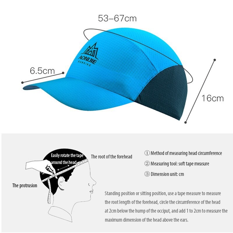 Aonijie e4107 Cap lipat anti air topi Sport Lari Sepeda Golf olahraga