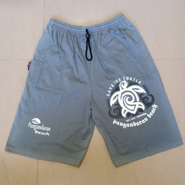 Size XL Celana  Pendek  Pria  Kolor Santai Bahan  Kaos  Adem 
