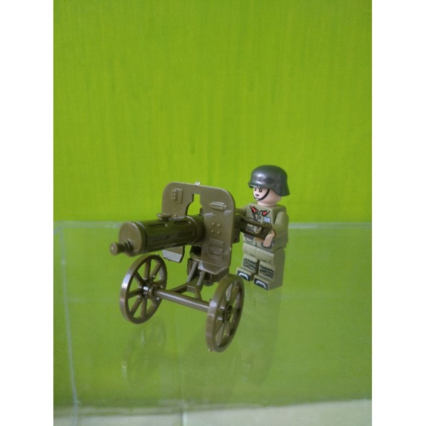Minifigures world war 2 WW2 minifigure machine gun Maxim MG2