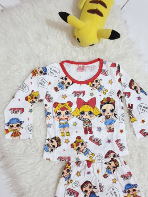 PIYAMA PP ANAK ANAK MEREK KISS KIDS MOTIF LL PITA FRIEND REALPICT/PIYAMA ANAK/STELAN ANAK