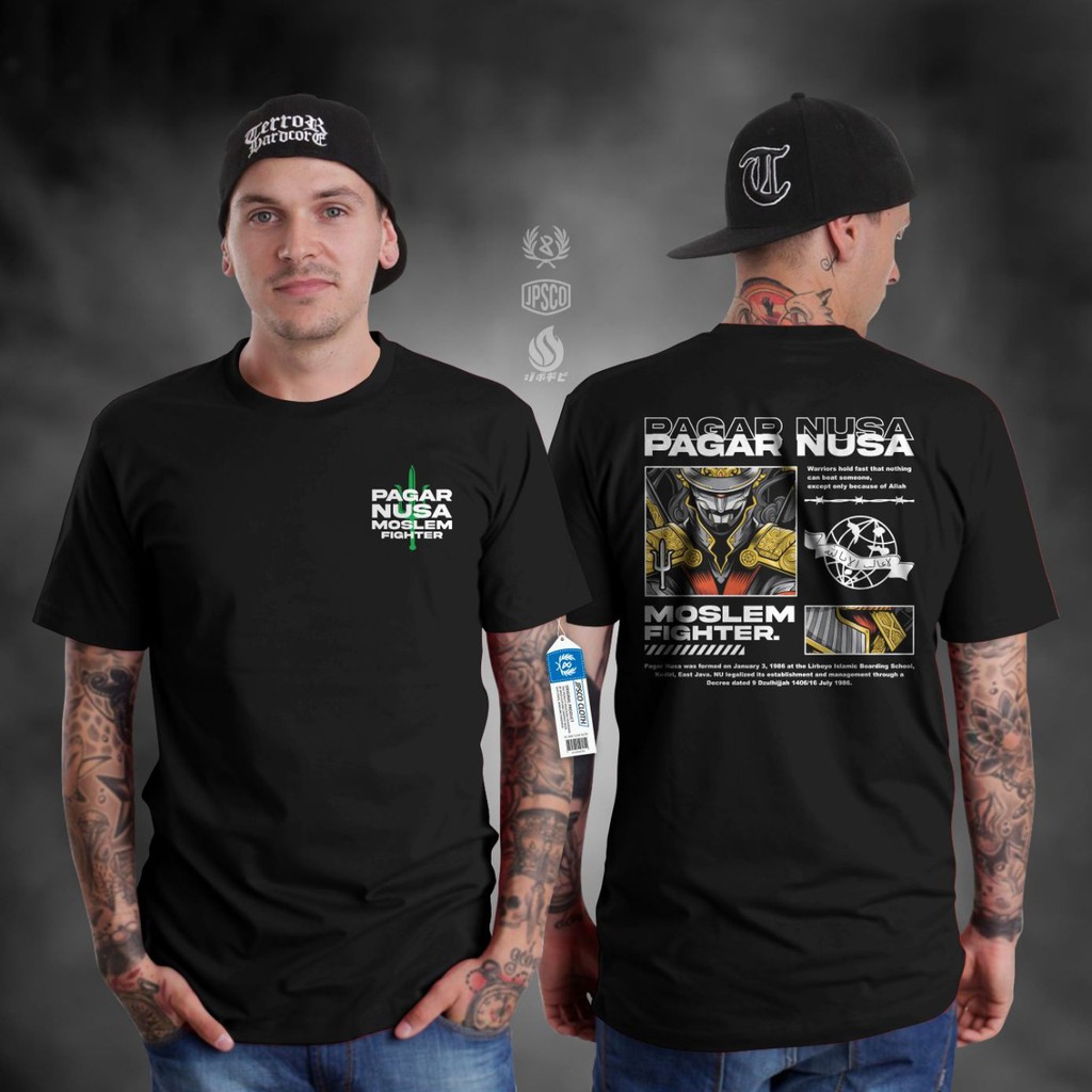 KAOS PAGAR NUSA MOSLEM FIGHTER WARRIORS DADA KIRI