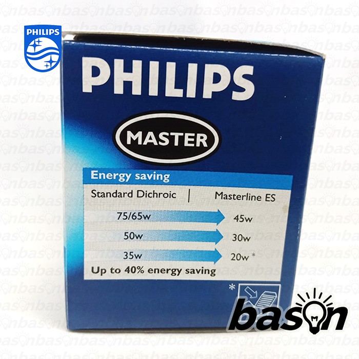 PHILIPS Masterline ES 35W 14584 8D MR16 - Lampu Halogen 12Volt