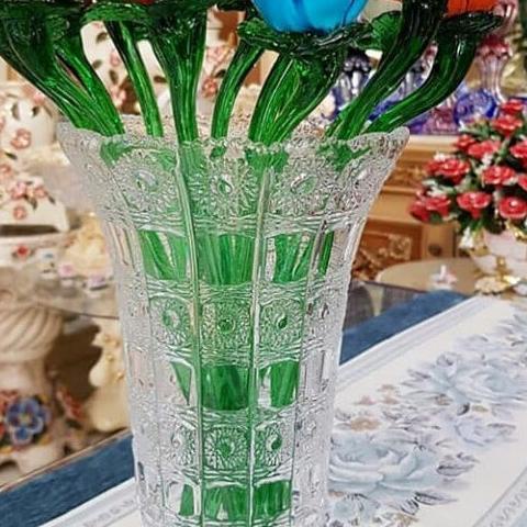 ☄ Bunga mawar putik kristal/ Bunga kristal/ buket kristal mawar - Putih ♟