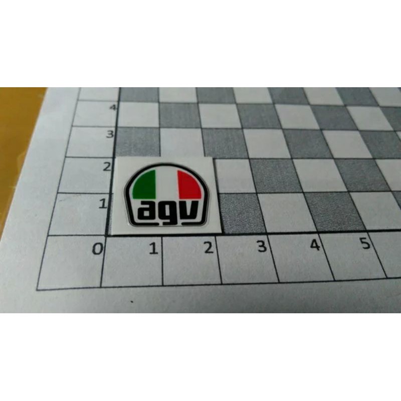 

stiker AGV kecil 2cm