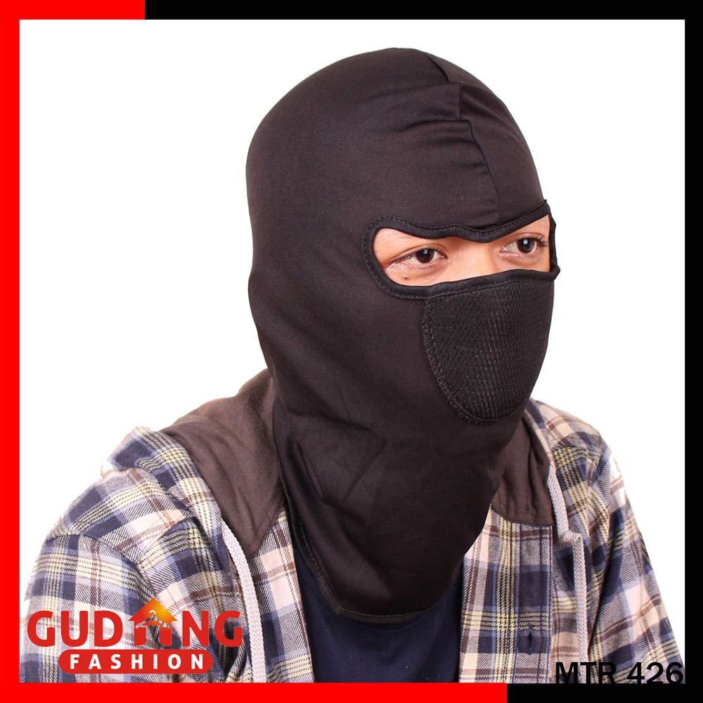 Masker Ninja Polos Pengendara Motor - MTR 426