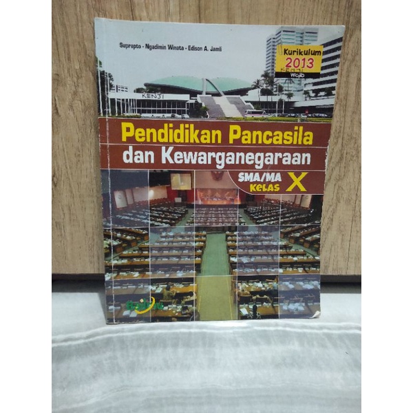 Buku PPKN kelas 10 BAILMU (K13) SUPRAPTO