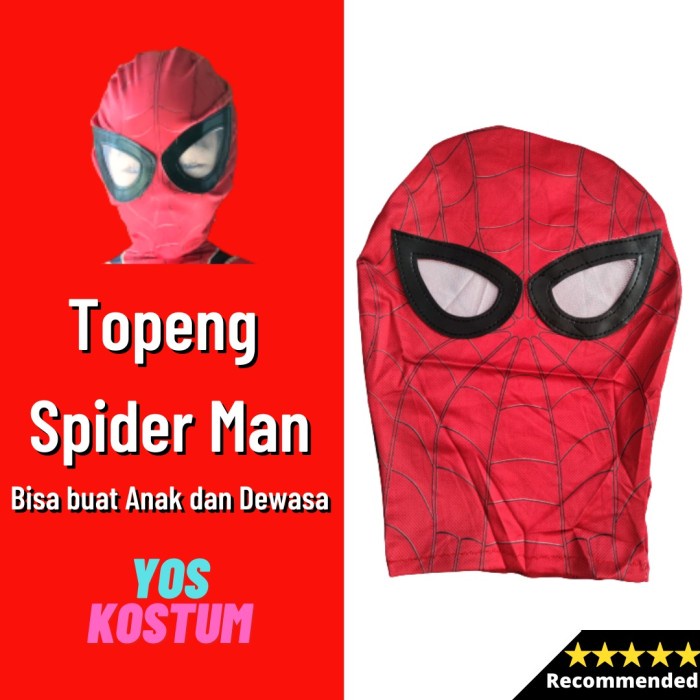 Topeng Spiderman Dewasa Anak Spider Mask Premium Import