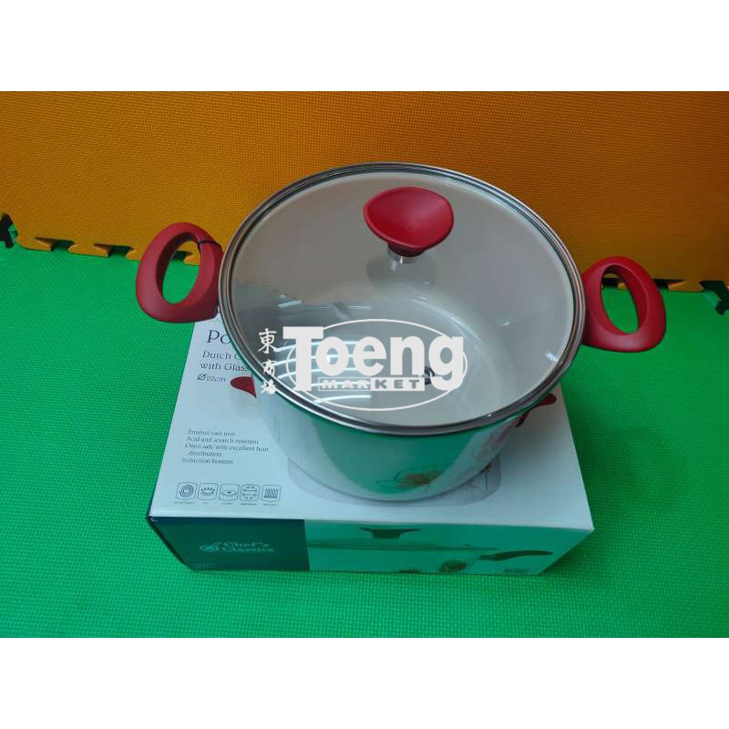 PANCI FT 22 W/GL LID POPPIES