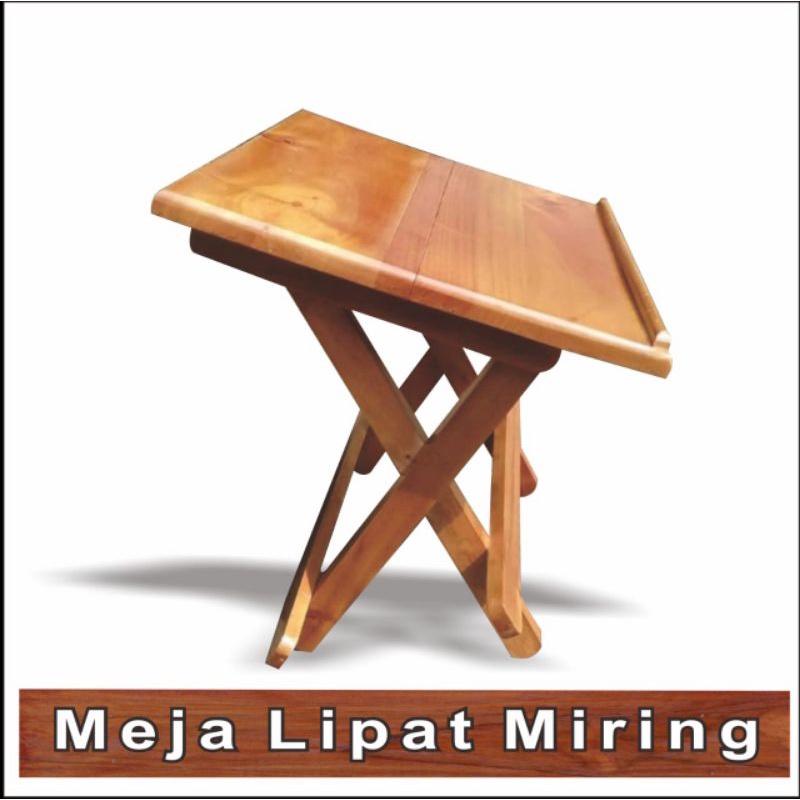 Rehal Miring Meja Ngaji Miring Rehal Al Quran miring Ukuran 36*26