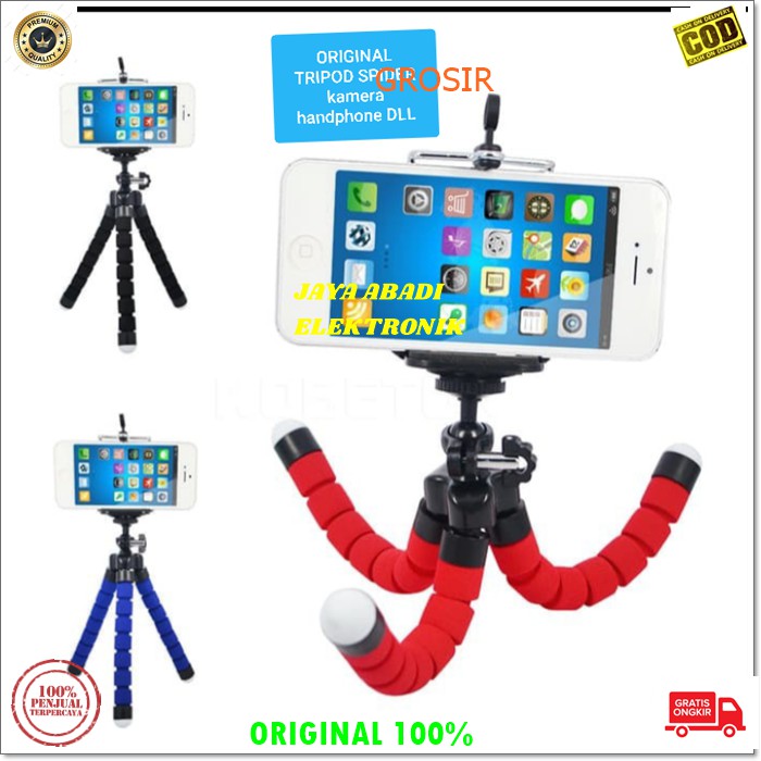 J132 TRIPOD MINI LIPAT HOLDER U SPIDER KAKI TIGA MONOPOD PEGANGAN HP KAMERA CAMERA PENYANGGA DUDUKAN POD MOBILE ORIGINAL TRIPOD SPIDER MINI HOLDER U LIPAT KAKI GORILA MONOPOD PEGANGAN HP HANDPHONE KAMERA UNIVERSAL KOKOH STABIL LEBAR MAX 9 CM