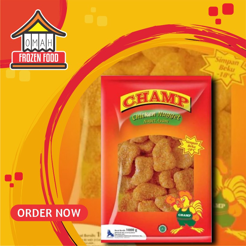 

Champ Chicken Nugget Naget Ayam 1kg (NON COD DILUAR KARISIDENAN SOLO)