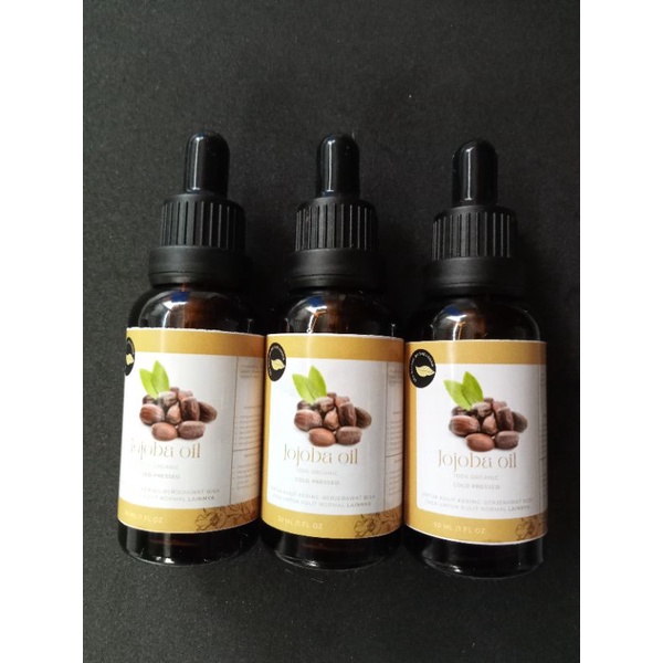 GOLDEN JOJOBA OIL (extract minyak jojoba) face oil/serum anti inflamasi/menyamarkan kerutan dan garis halus/pelindung kulit/mengatasi luka dingin/menenangkan kulit kering/100% organic cold pressed sea nature