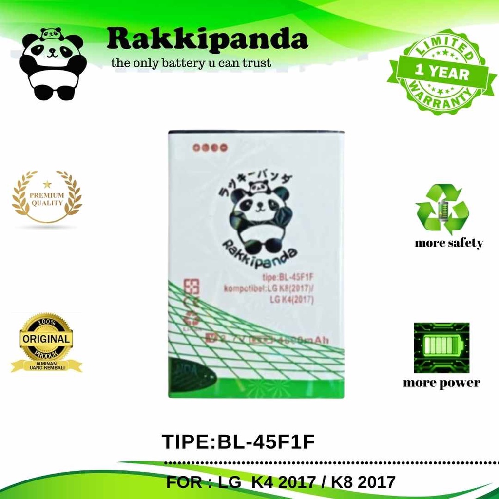 RakkiPanda - BL-45F1F LG K4 2017 / K8 2017 Batre Batrai Baterai