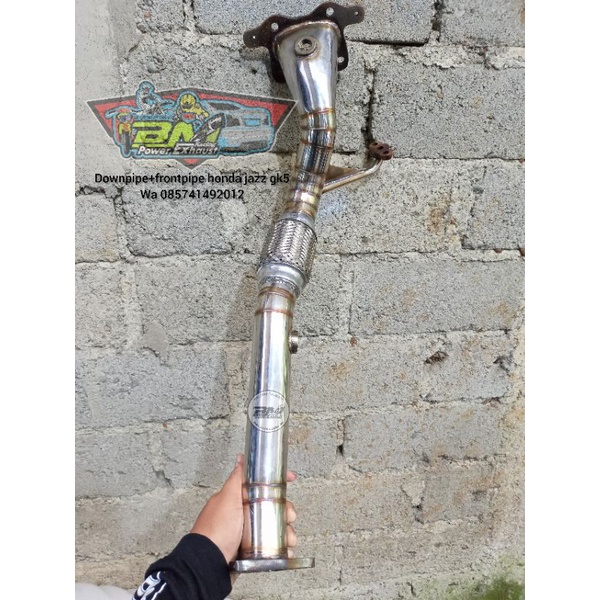 Downpipe+frontpipe jazz gk5
