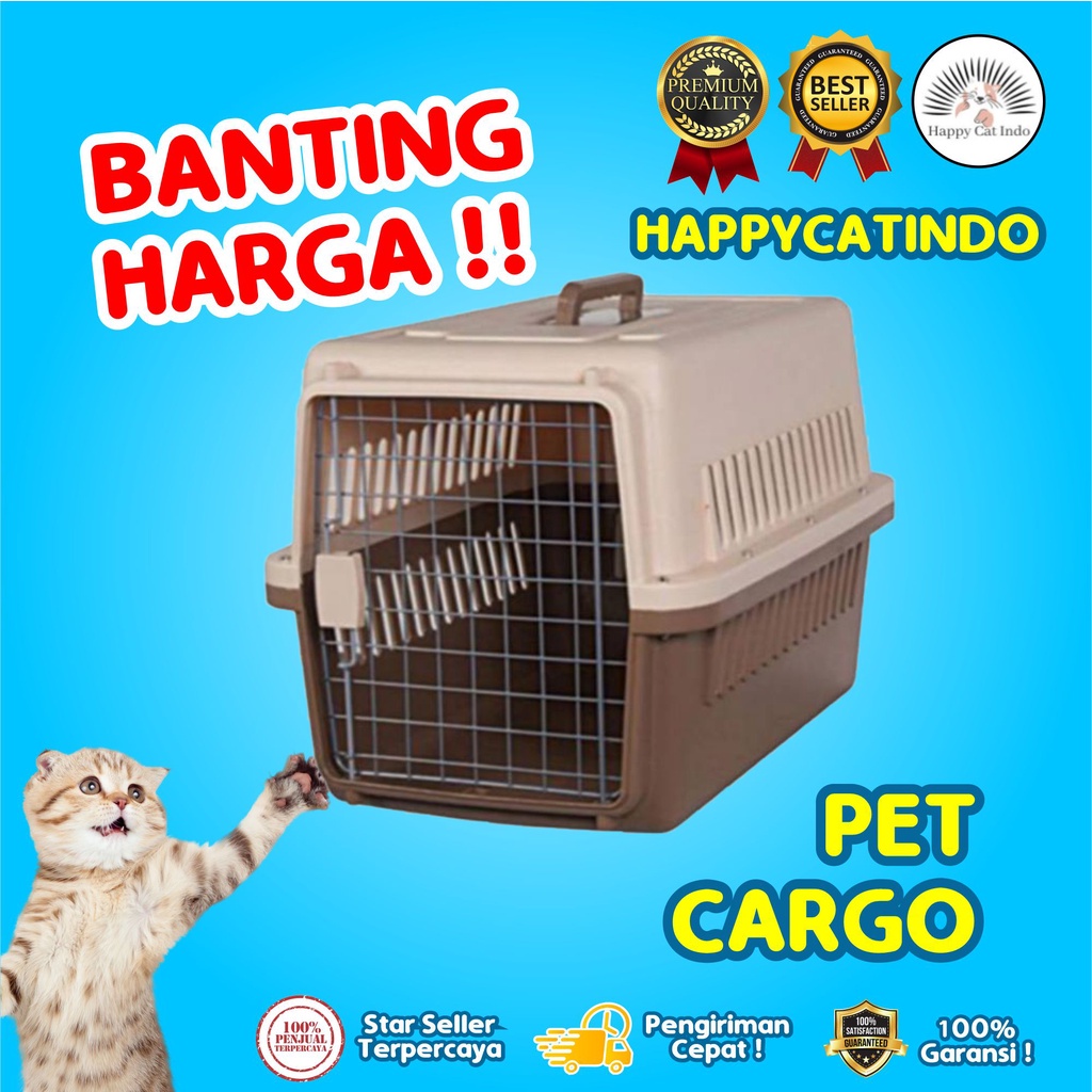 Keranjang Hewan Peliharaan PET CARGO Size M Material Plastik Tebal