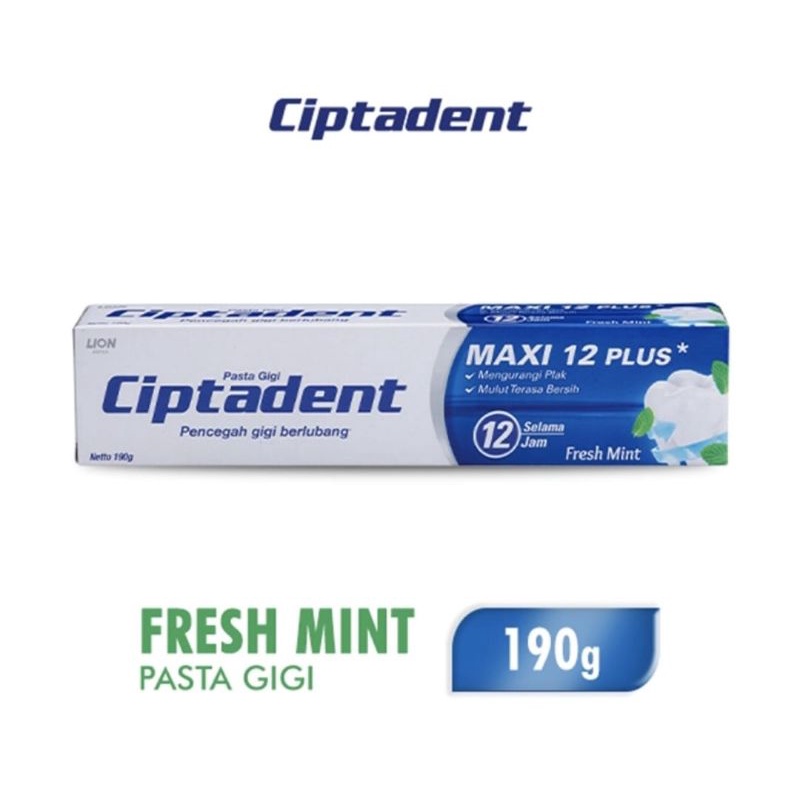 Ciptadent Pasta Gigi Fresh Mint 190gr / Ciptadent 190gr