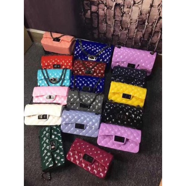Tas Wanita  READY JAKARTA TAS JELLY GLOSSY IMPORT . TAS JELLY MINISO . TAS BATAM - tas Jelly - tas