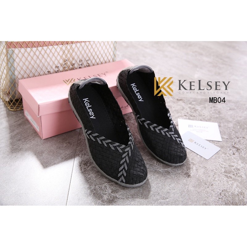 (GRATIS ALAS KAKI) NICOLE SEPATU RAJUT WANITA KELSEY MB04 SEPATU FLAT RAJUT Flats Shoes Rajut anyaman