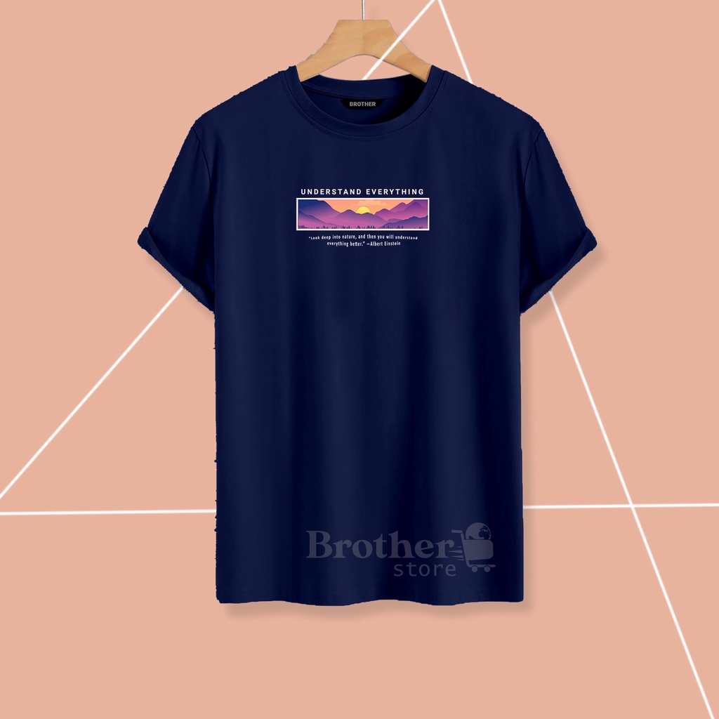 BROTHER STORE - Kaos Distro Pria - KAOS COWOK CEWEK - Kaos Kata Kata - Articel NATURE Premium