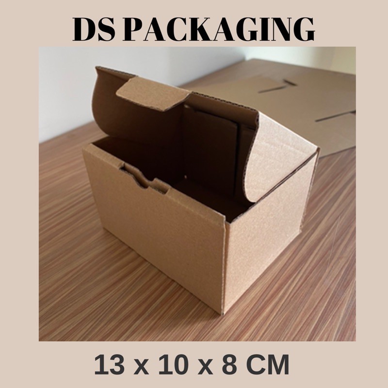

13x10x8 CM DC Packaging Kotak Craft Kraft Kemasan Aksesori Warna Coklat Kardus