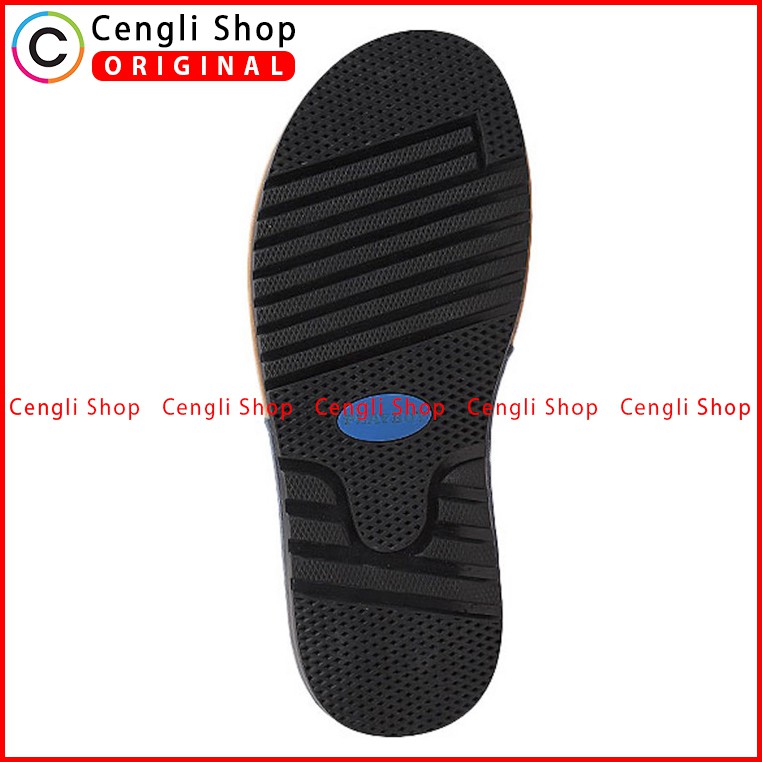 PLAYBOY SANDAL KULIT CASUAL PRIA ORIGINAL TERBARU SENDAL BRANDED BIRU NAVY PLD2