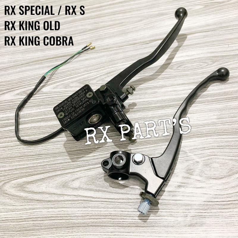 Satu set Master rem cakram kanan + handle hendel kopling kiri + Rumah kopling Kiri + Baut Handle Kop