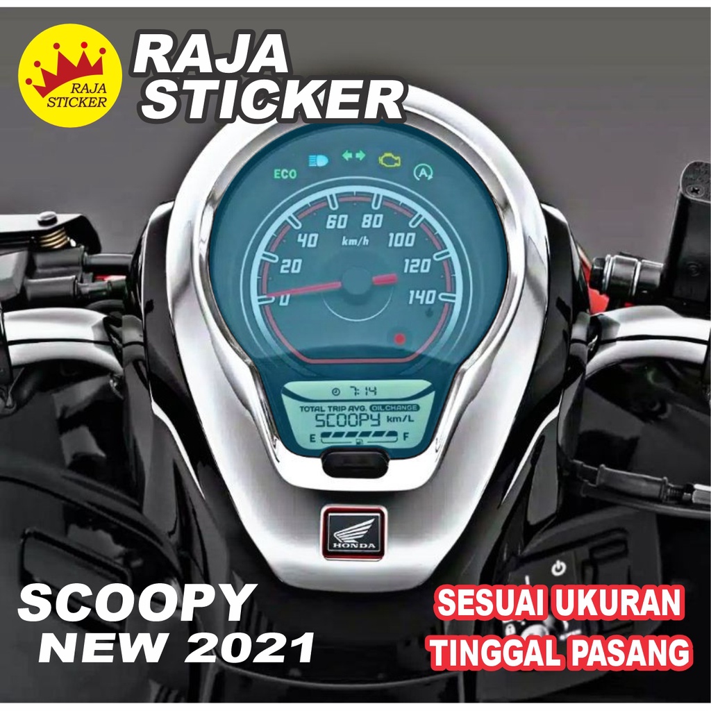 Stiker antigores speedometer scoopy new 2021