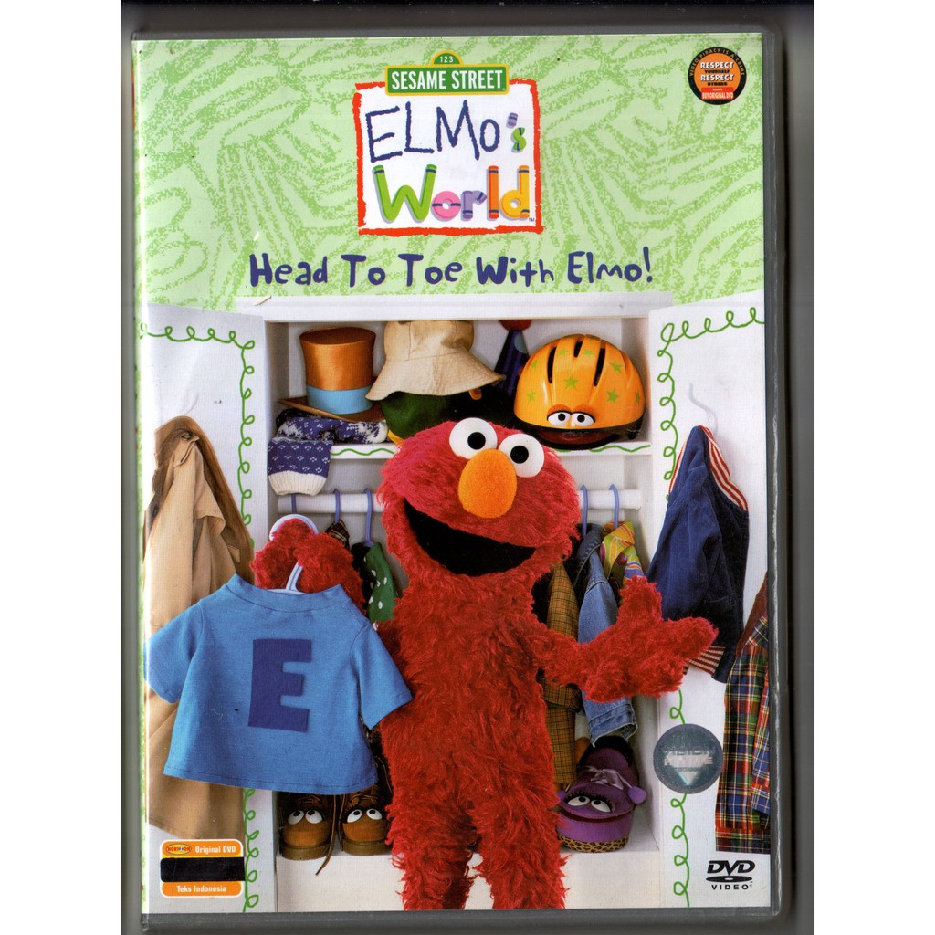 DVD ANAK-ANAK ELMO WORLD GEAD TO TOE WITH ELMO