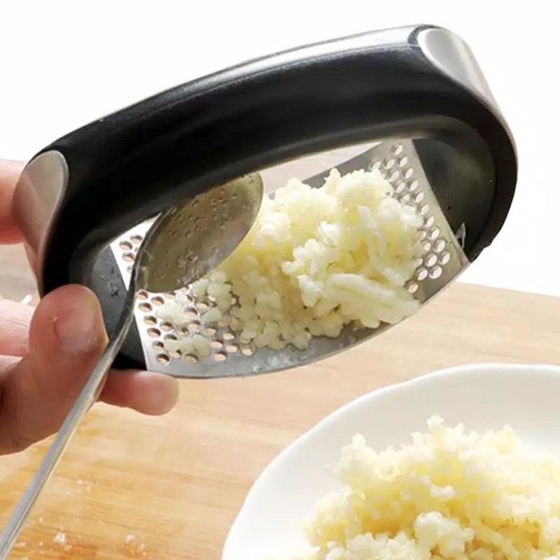 Alat Garlic Press Penghancur Bawang Putih Bahan Stainless Steel