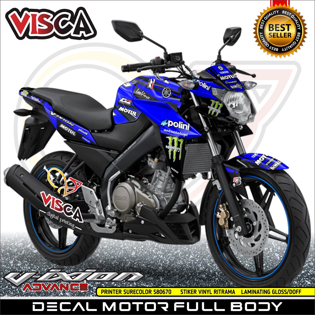 Decal Vixion ADVANCE Decal Vixion New Full Body Stiker Vixion Advance Stiker Vixion New Tech3