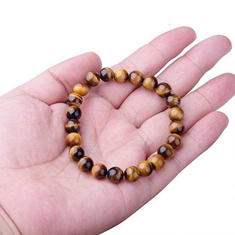 Gelang Natural Tiger Eye Chakra Reiki Energy Healing Yoga GEM-101