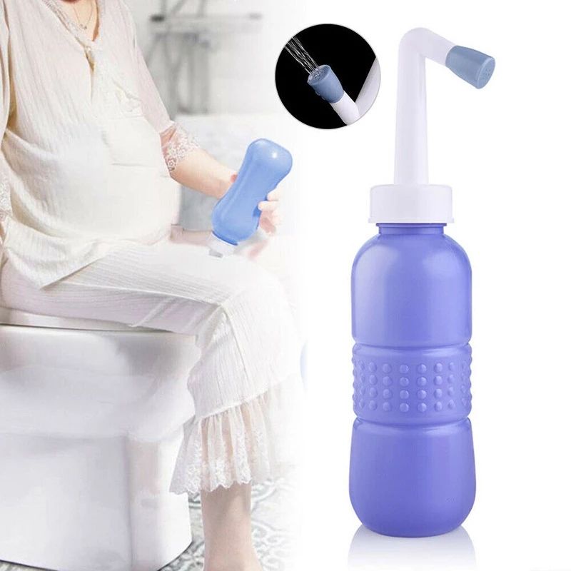 Bidet Portable Semprotan Cebok Toilet Pencet Travel Sprayer Botol untuk Bilas Kencing Wanita