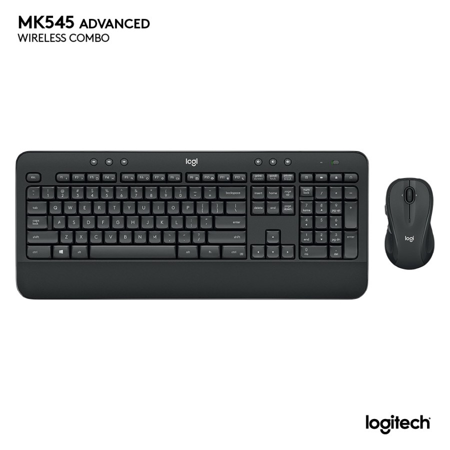 Logitech MK545 Keyboard dan Mouse Wireless Advanced Full Size Original Garansi Resmi