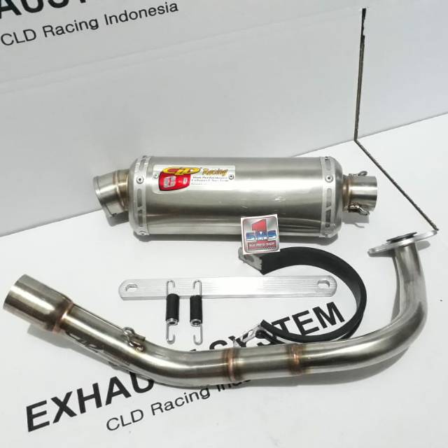 KNALPOT CLD HONDA BEAT SCOOPY VARIO FI C1 OVAL