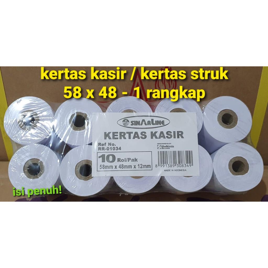 

klm Kertas Struk / Kertas Kasir 75x65 , 44 x 65 , 58 x 48 , 58 x 65 PAPERberbagai ukuran (pack)