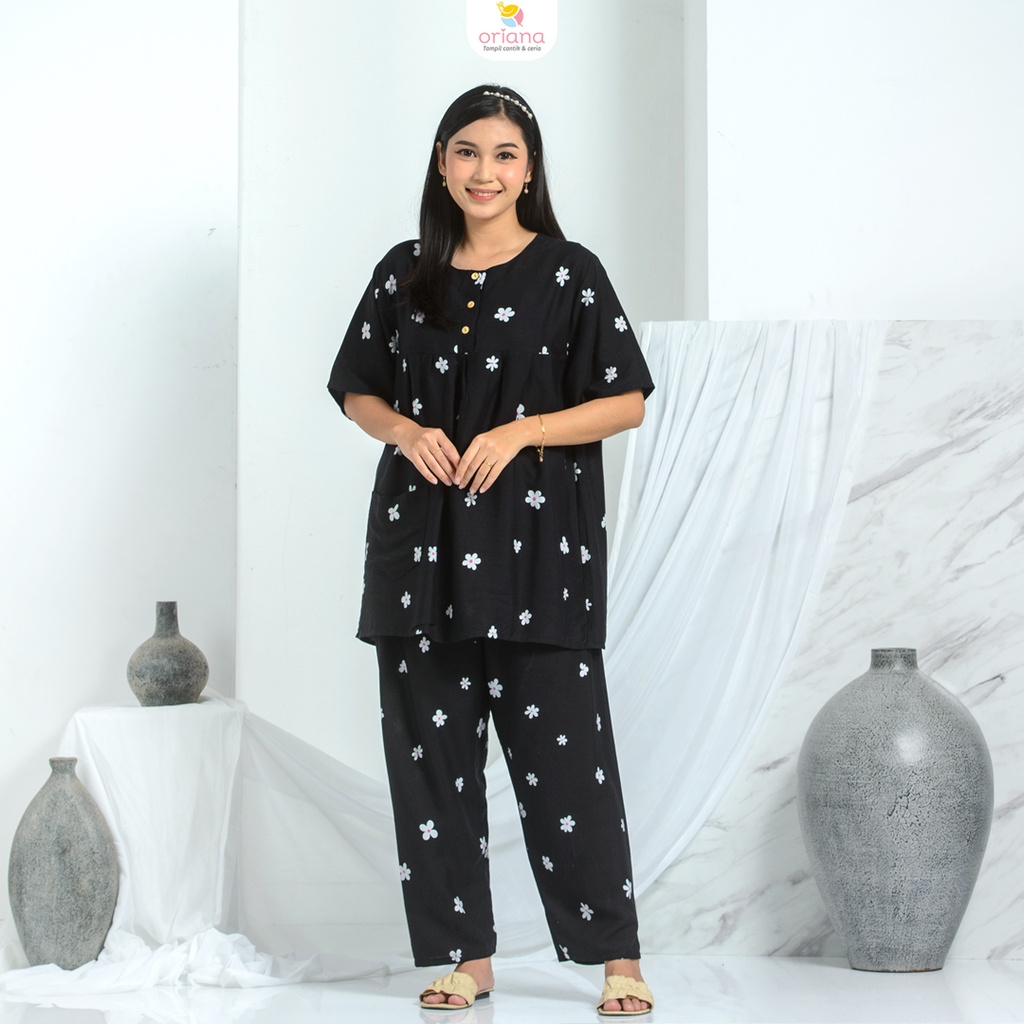 Oriana Piyama Wanita Allura Series-Nevya Black