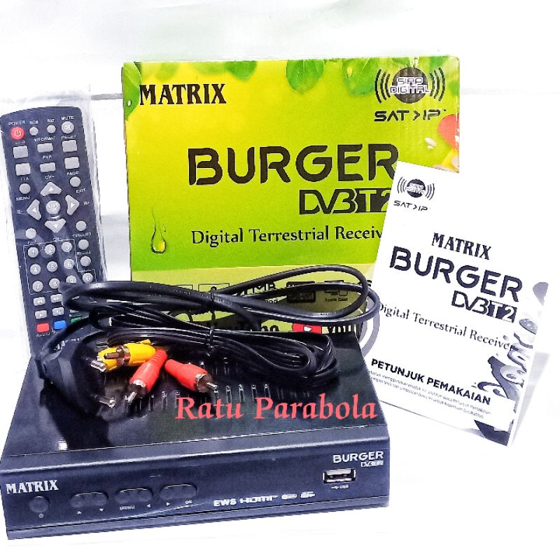 Set Top Box Matrix BURGER hijau