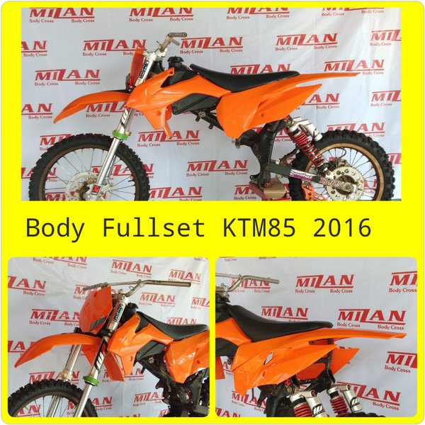 body set trail KTM 85 2016 lengkap jok dan tangki  body set KTM 85 new