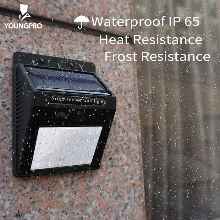 Lampu Taman Tenaga Surya 20 &amp; 30 LED Sensor Light LED Solar Lamp / Solar Tembok Tenaga Matahari