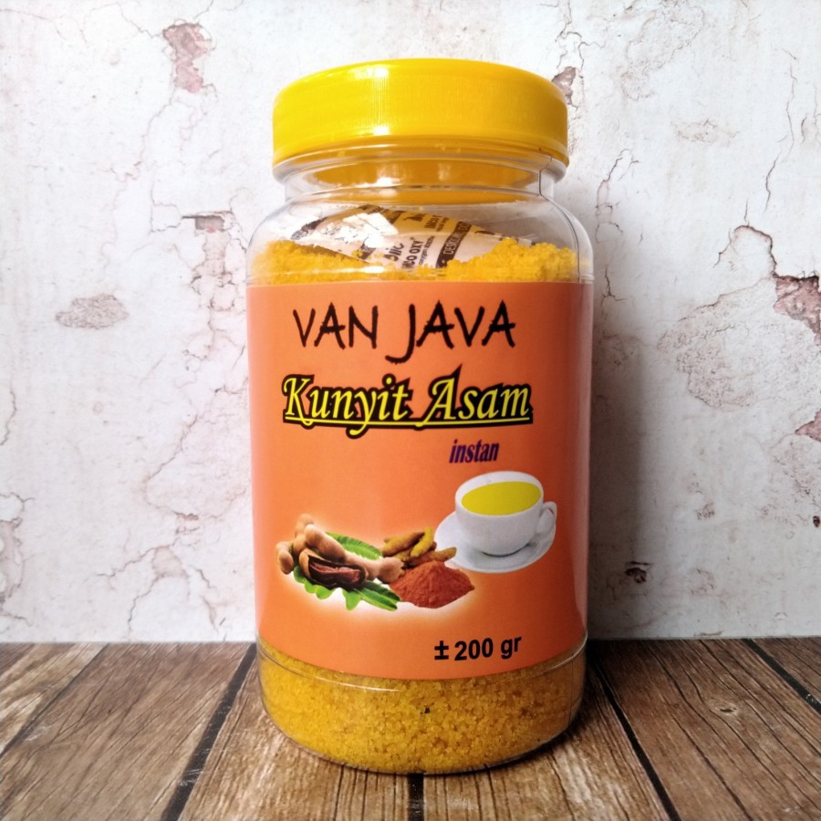 

Kunyit Asam / Kunir Asem Bubuk Instan VAN JAVA 200 Gram